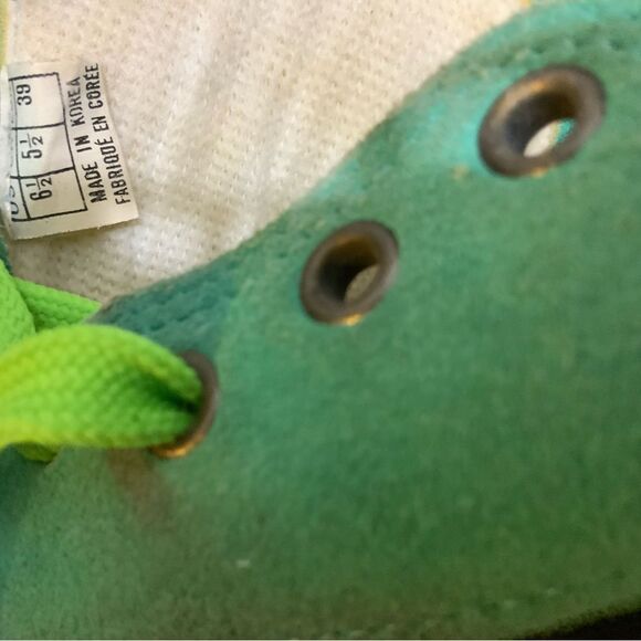 Vtg Five-Ten 5.10 Climbing Shoe US 6.5 Lace-Up Blue Suede Leather Made in Korea - Picture 6 of 7